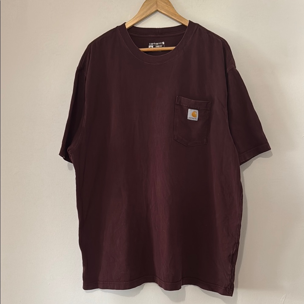 Carhartt Pocket T-Shirt / XXL / Burgundy / 2022